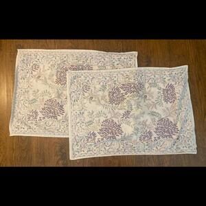 Elegant Ralph Lauren Floral Cotton Pillowcases - Set of 2